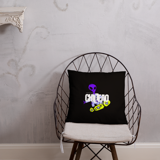 CHILLEAO "SK8TING ALIEN" DOUBLESIDED PILLOW