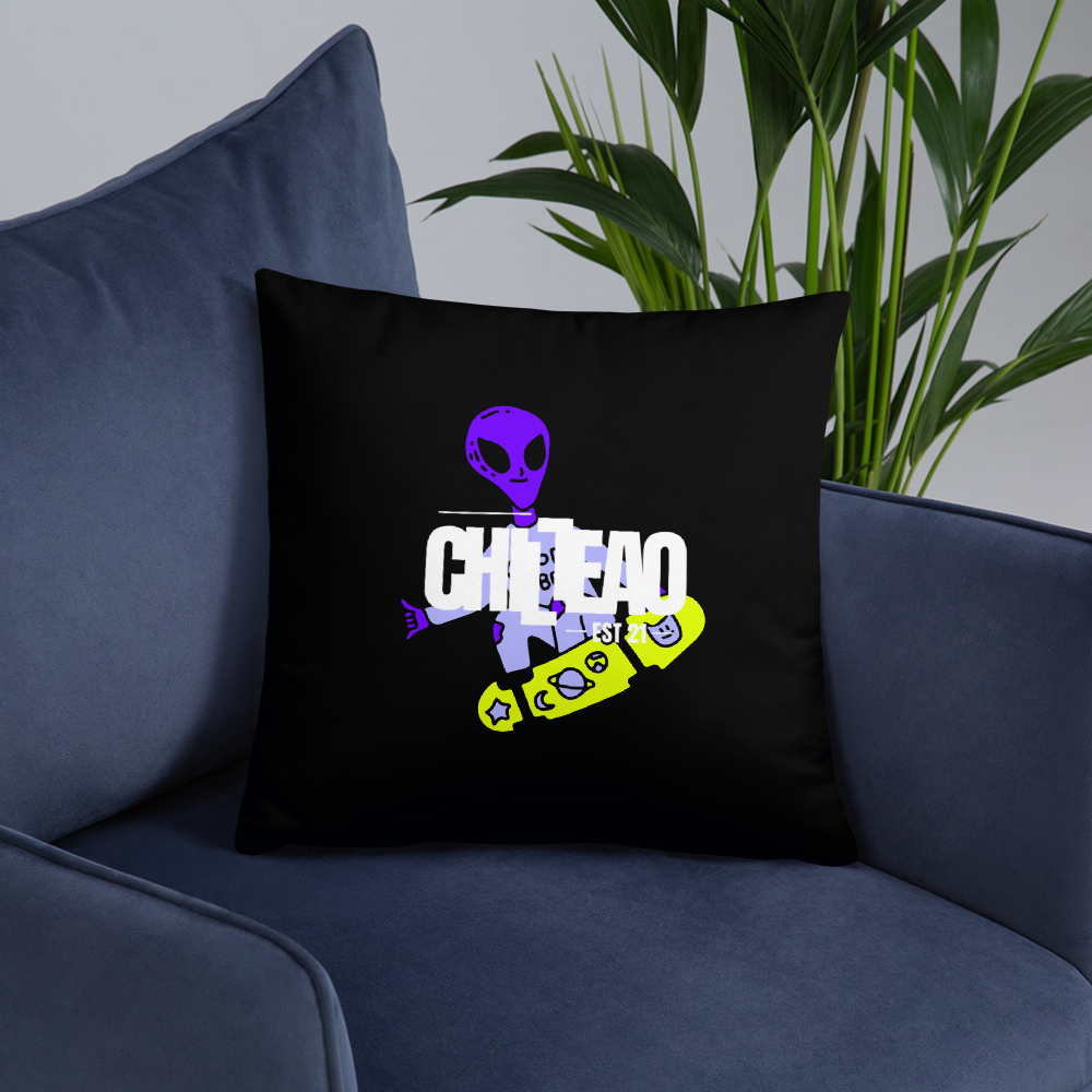 CHILLEAO "SK8TING ALIEN" DOUBLESIDED PILLOW