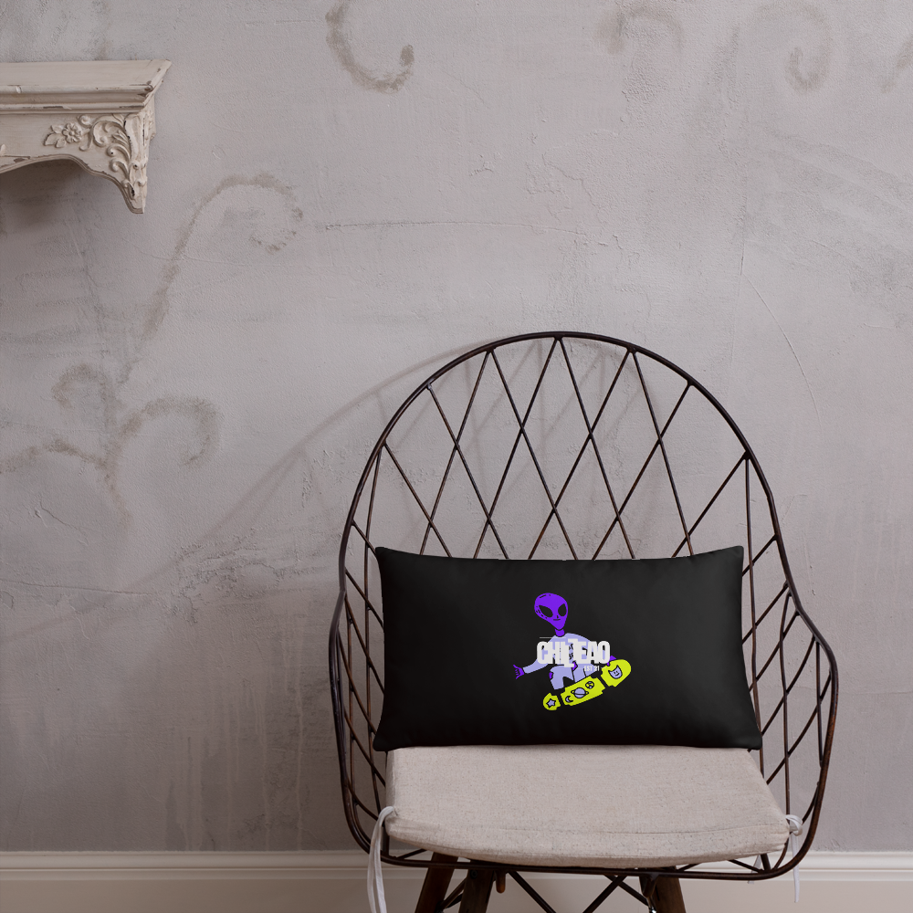 CHILLEAO "SK8TING ALIEN" DOUBLESIDED PILLOW