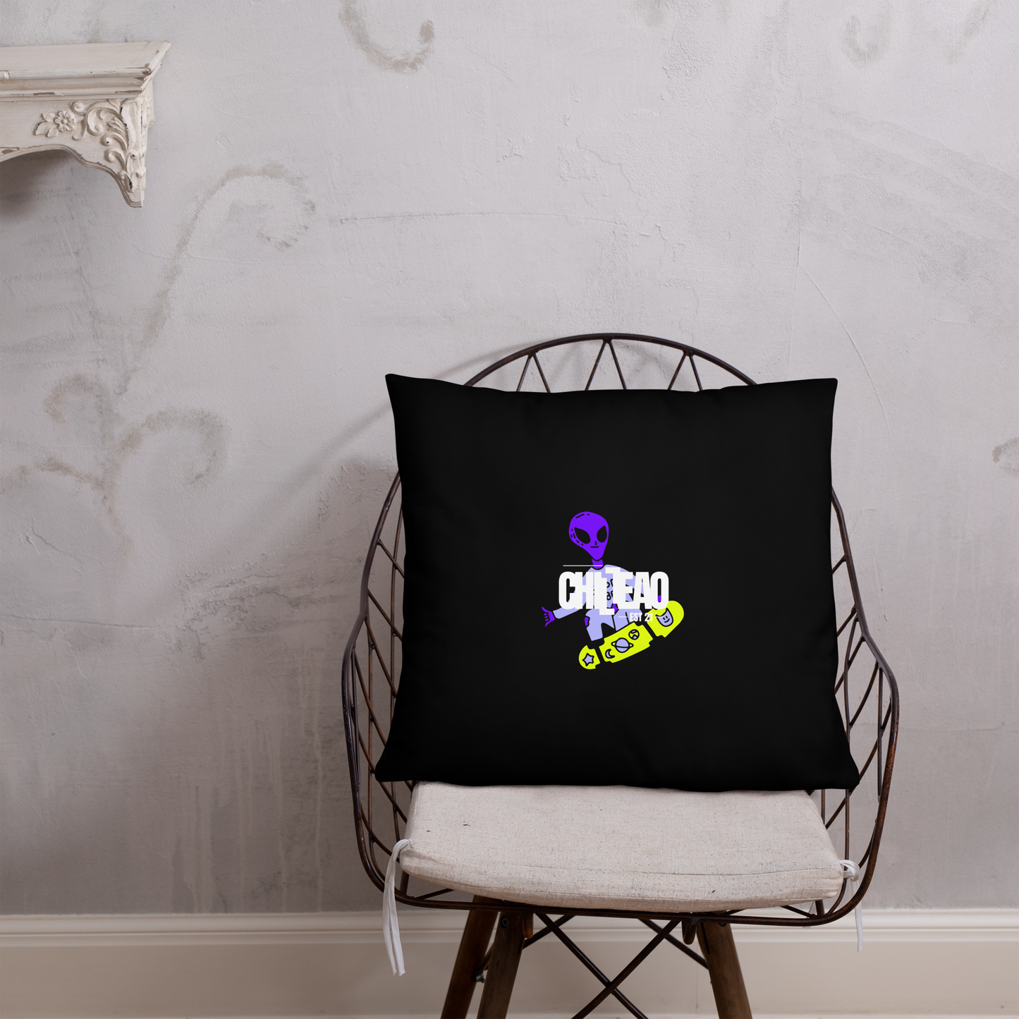 CHILLEAO "SK8TING ALIEN" DOUBLESIDED PILLOW