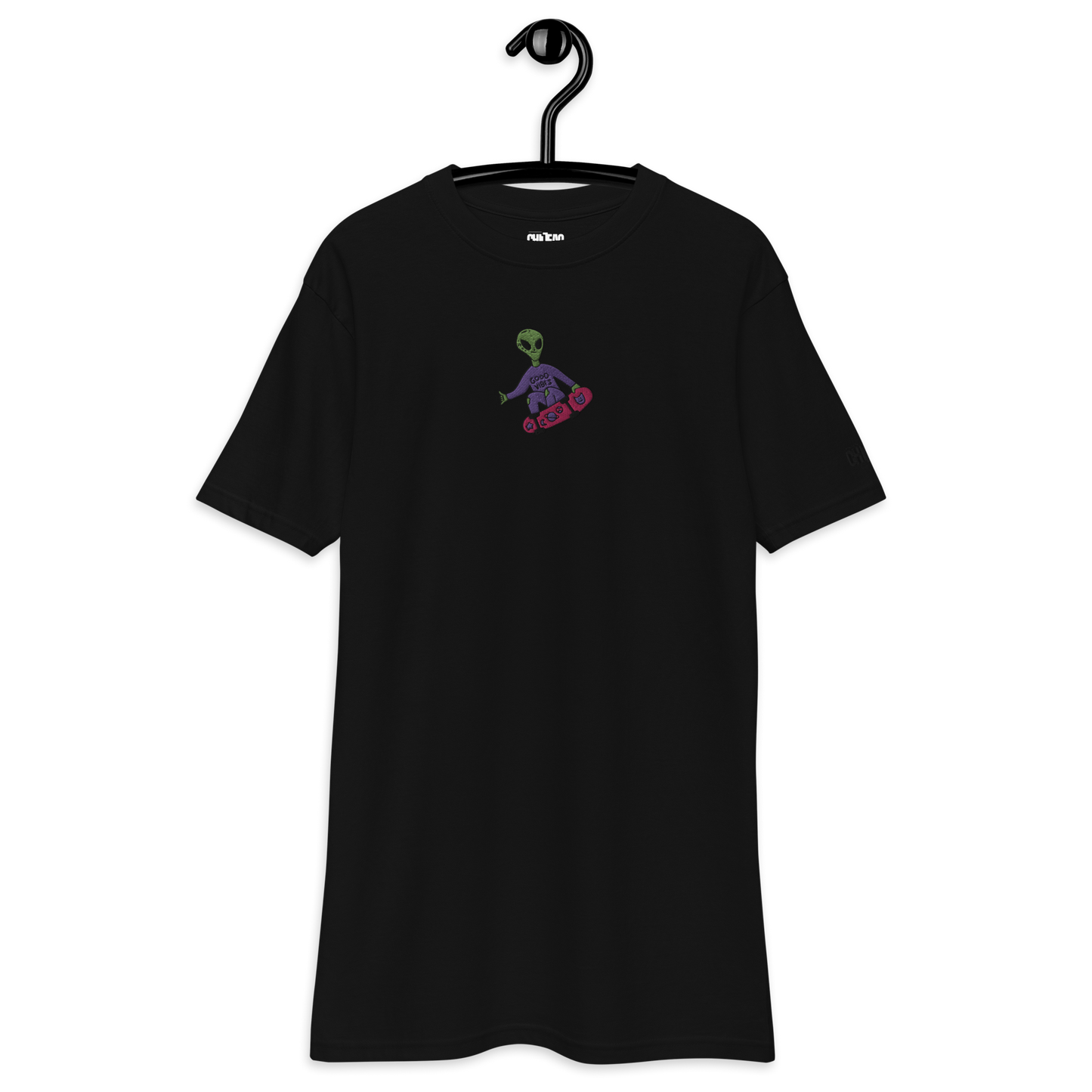 CHILLEAO "MARCIANO" BLACK UNISEX T-SHIRT