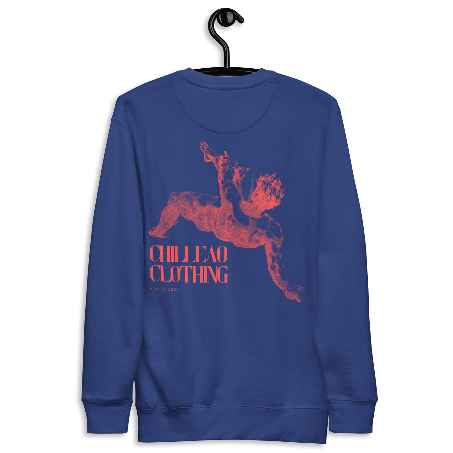 CHILLEAO "FALLING" BLUE UNISEX SWEATSHIRT